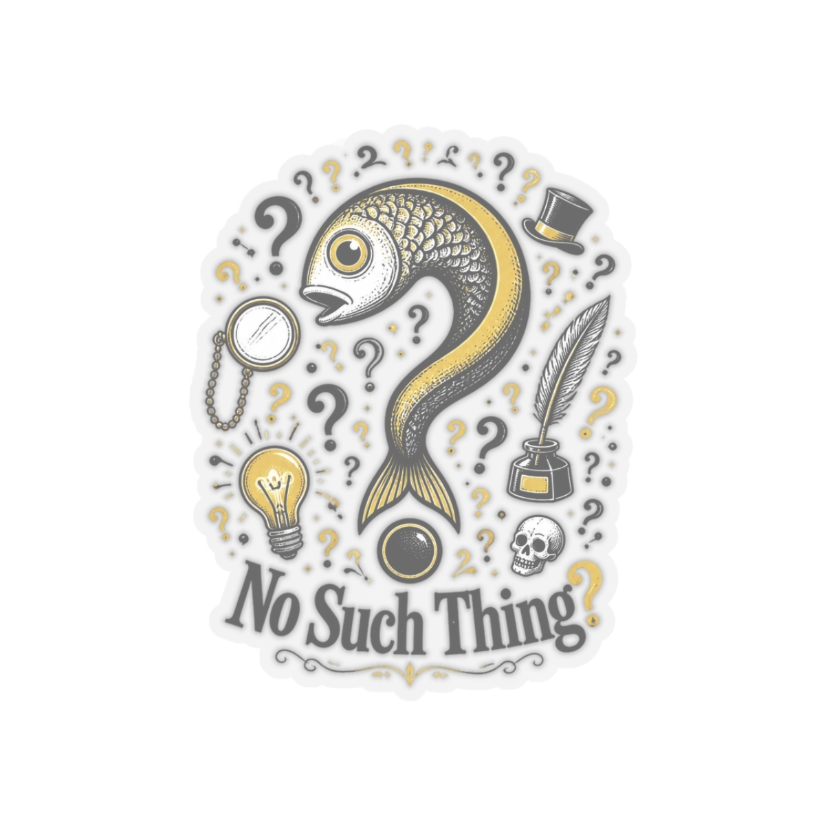 No Such Thing as a Fish "No Such Thing?" Sticker