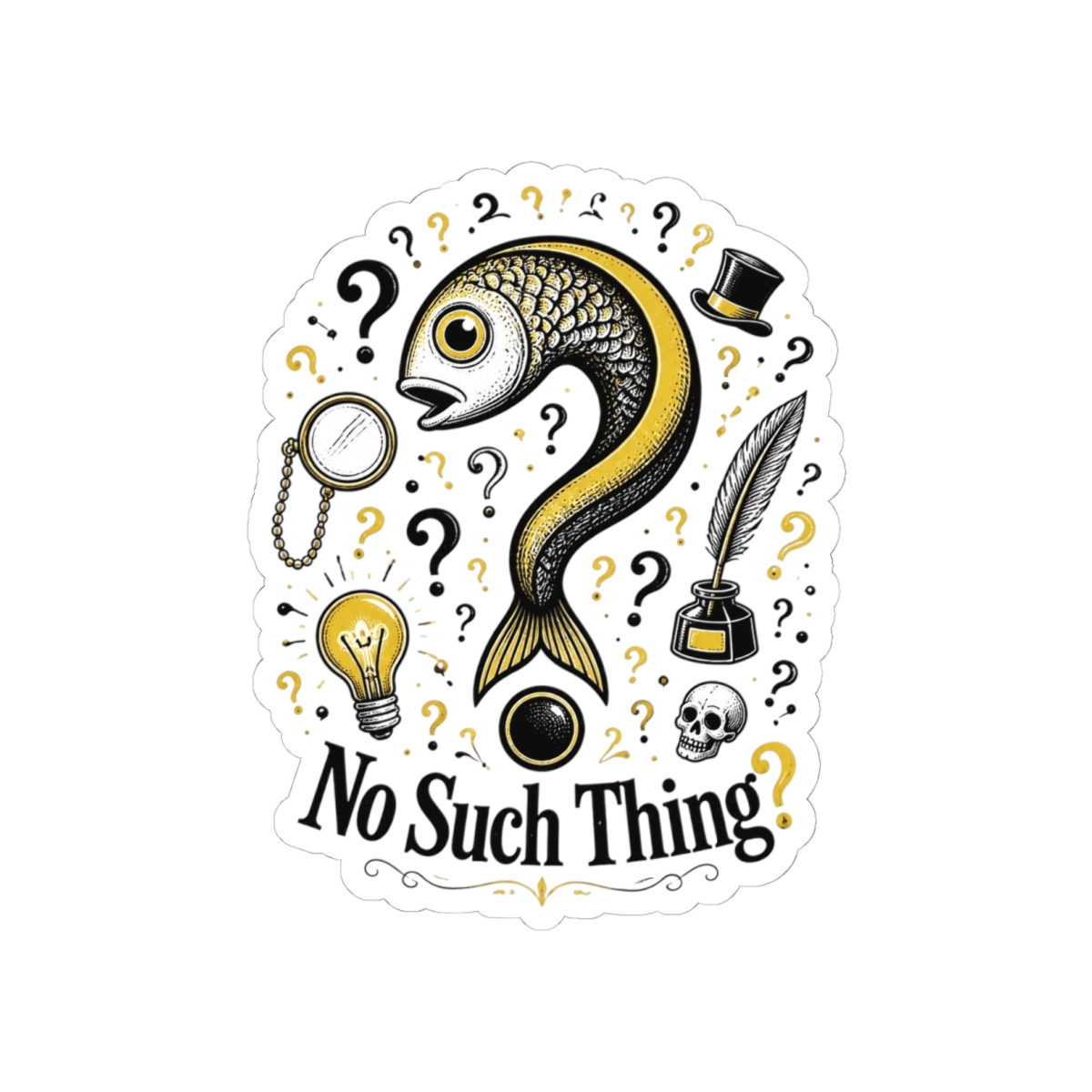 No Such Thing as a Fish "No Such Thing?" Sticker